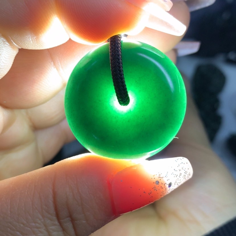 【闪购商品】翡翠颈饰未镶嵌平安扣