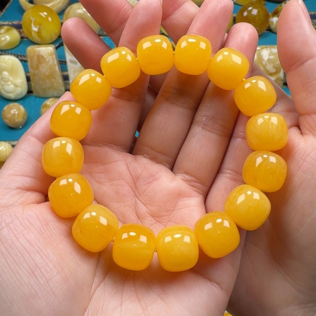 琥珀手链未镶嵌蜜蜡