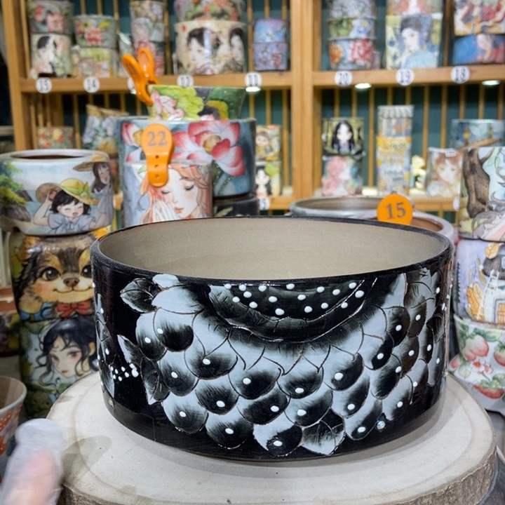 红陶景德镇艺术手绘作品