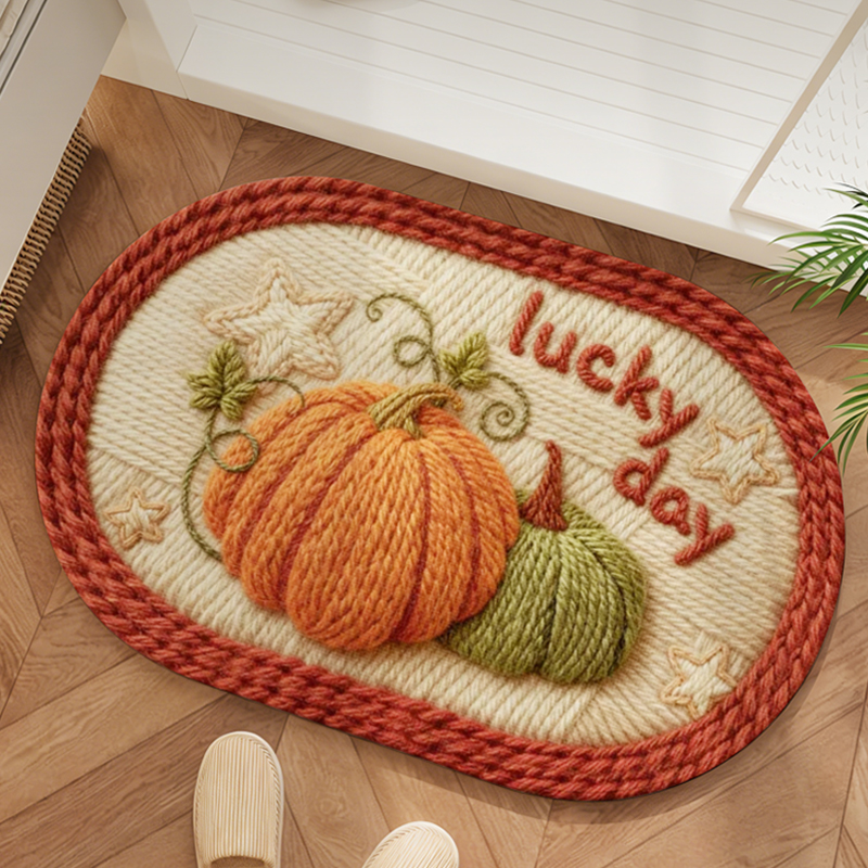 纤苏浴室地垫卫生间门口吸水防滑脚垫家用厕所耐脏仿毛线编织亚麻商品图