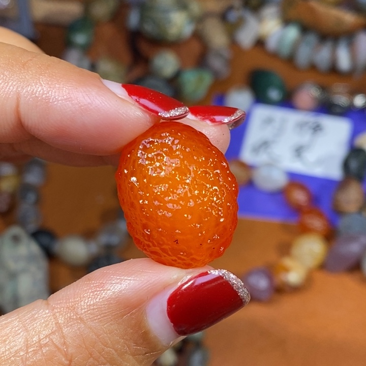 玛瑙/玉髓珠宝半成品未镶嵌時**润