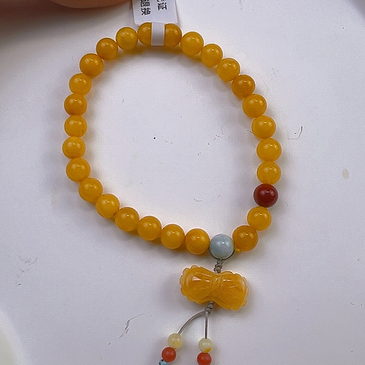 蜜蜡手链未镶嵌云*痕蜜蜡6