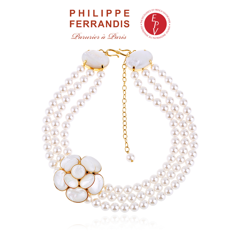 AZLOOK 项链 【法国进口】 PHILIPPE FERRANDIS经典山茶花