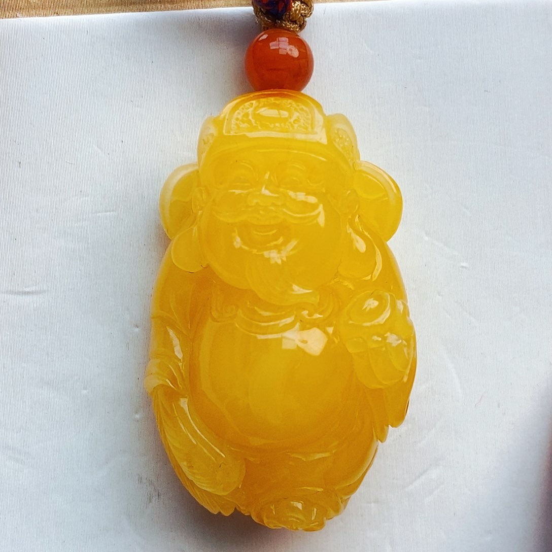 蜜蜡颈饰未镶嵌大****猫天然保真假一赔十26