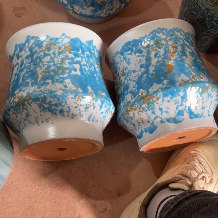 紫砂花盆口径20高度21两只正品