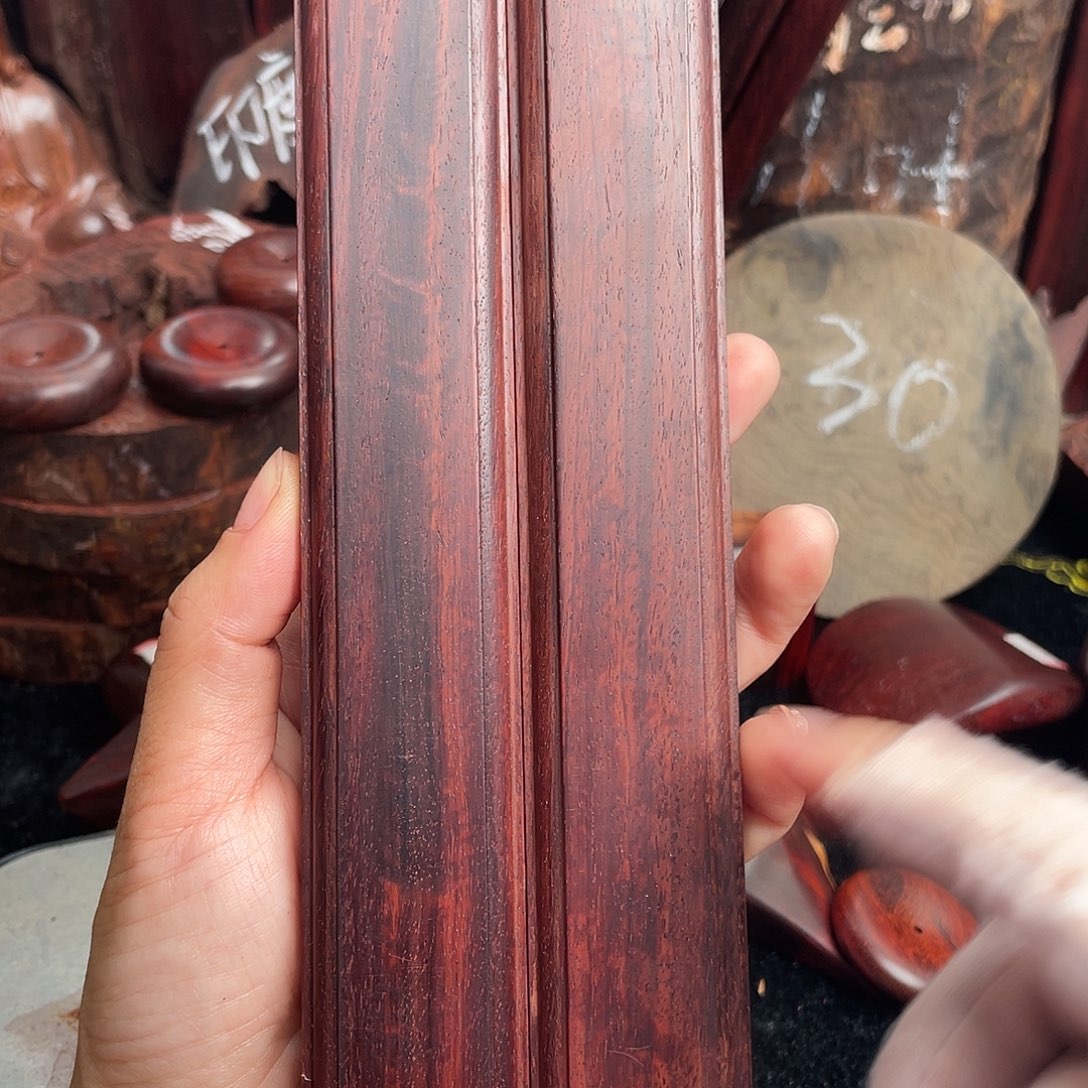 檀香紫檀（小叶紫檀）高油高密老料镇尺