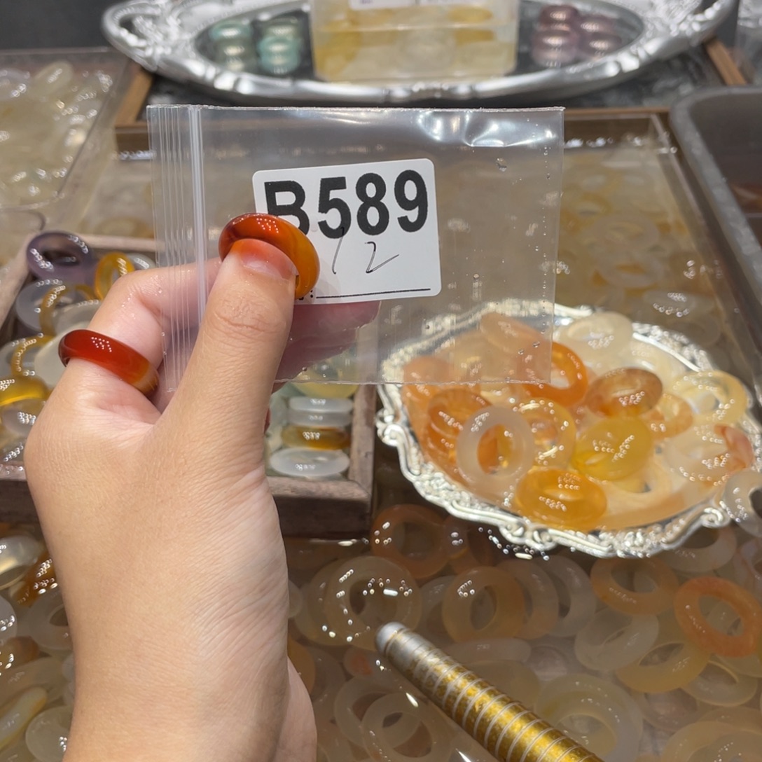 玛瑙/玉髓未镶嵌戒指589