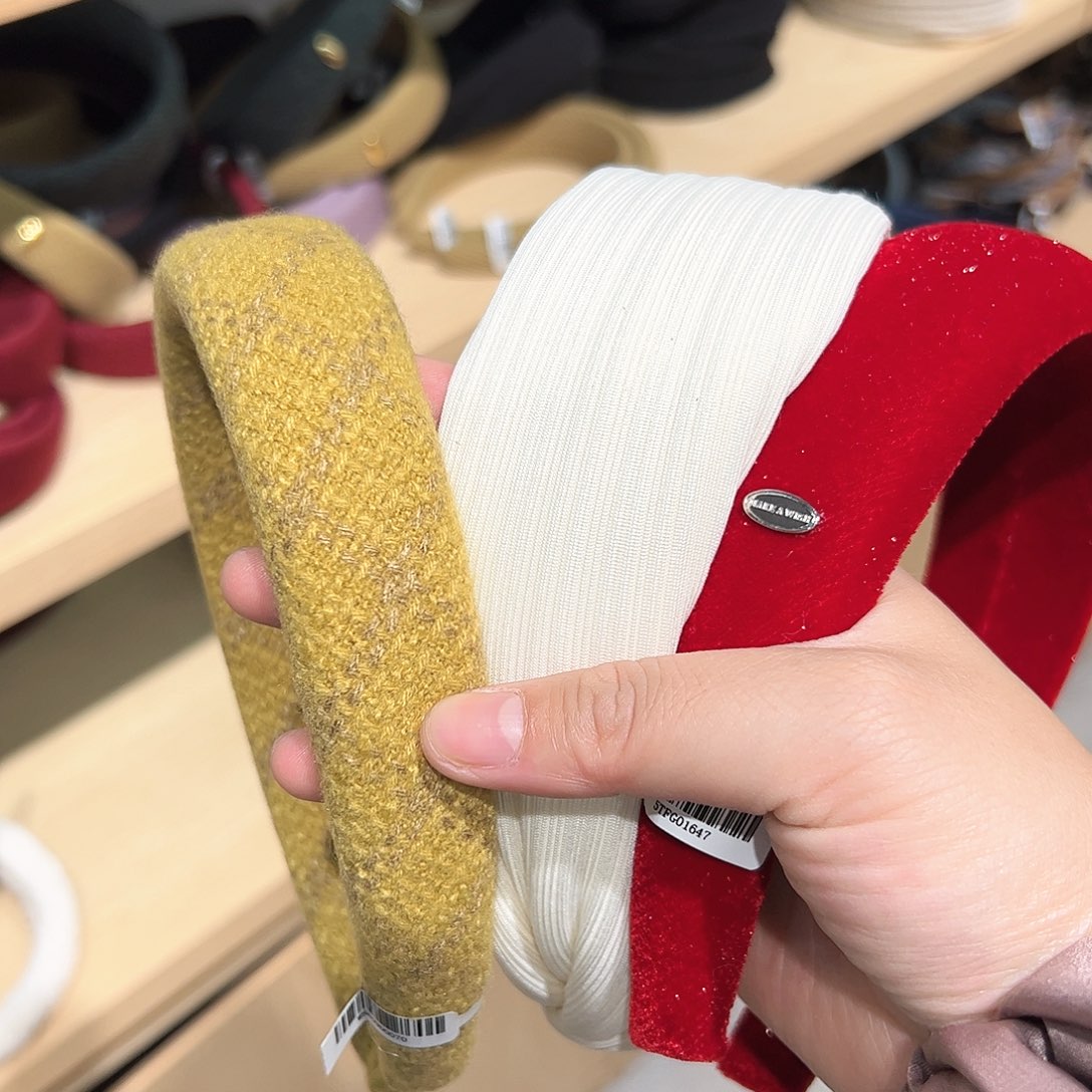 布艺非金属3个发箍