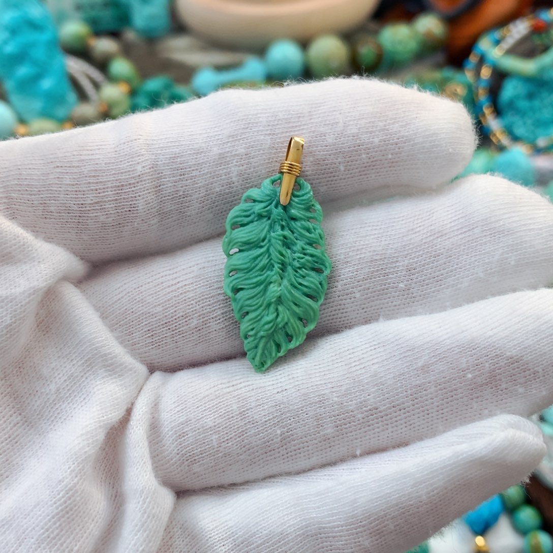 未镶嵌绿松石珠宝半成品