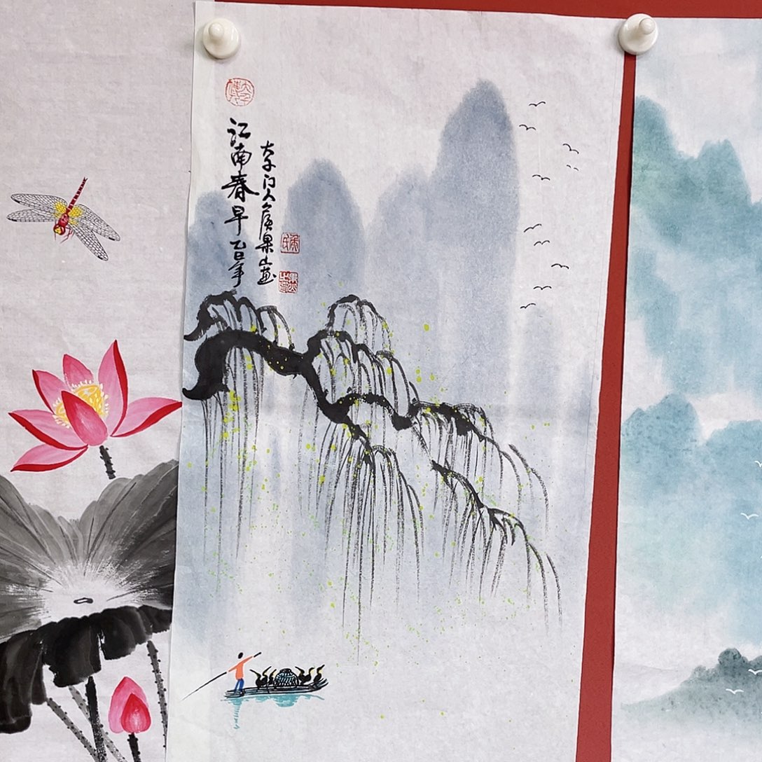 国画侯果山老师手绘国画作品音浩