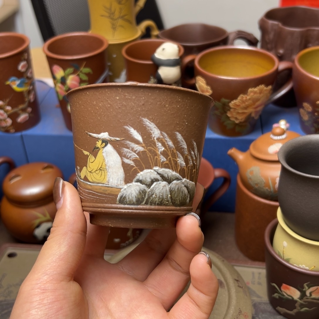 紫砂茶杯紫砂主人杯150c c