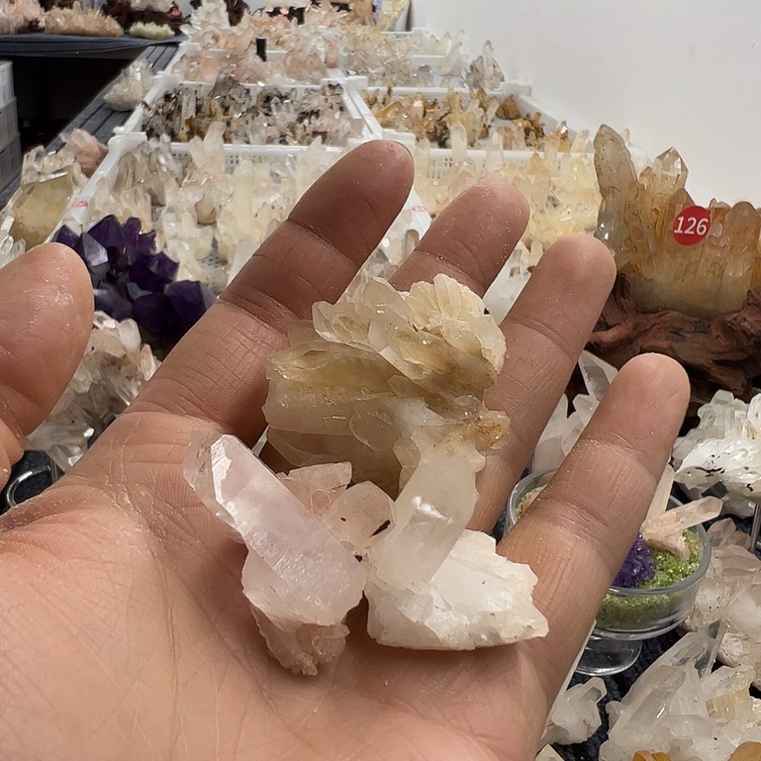 虾***米珠宝半成品银S925镶嵌水晶