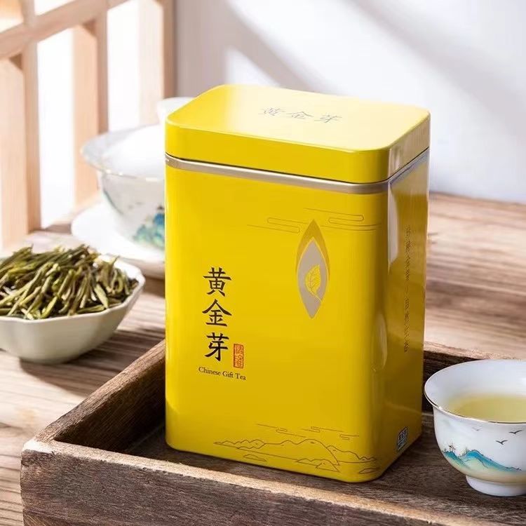 【到手两罐】黄金芽方罐装今年新茶绿茶茶叶