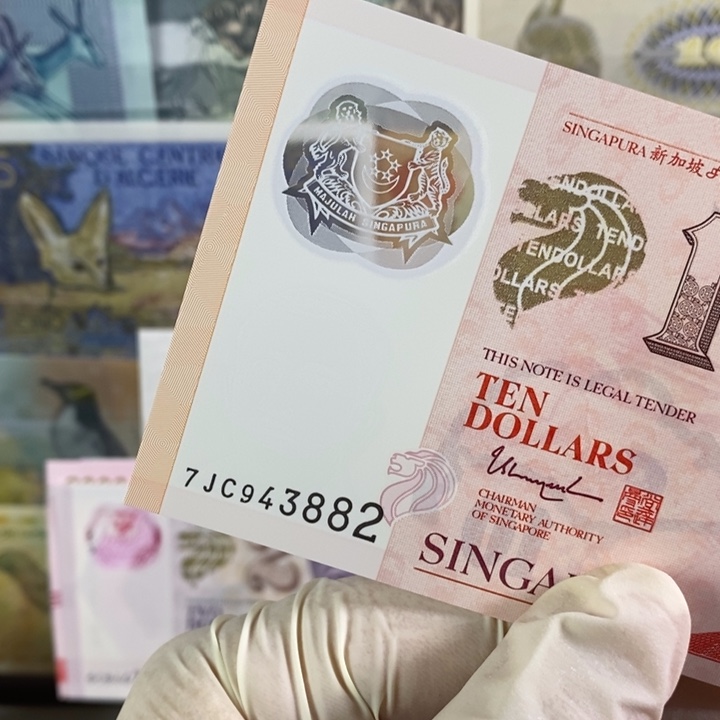 纸币好**福新加坡10 塑料钞 图片号