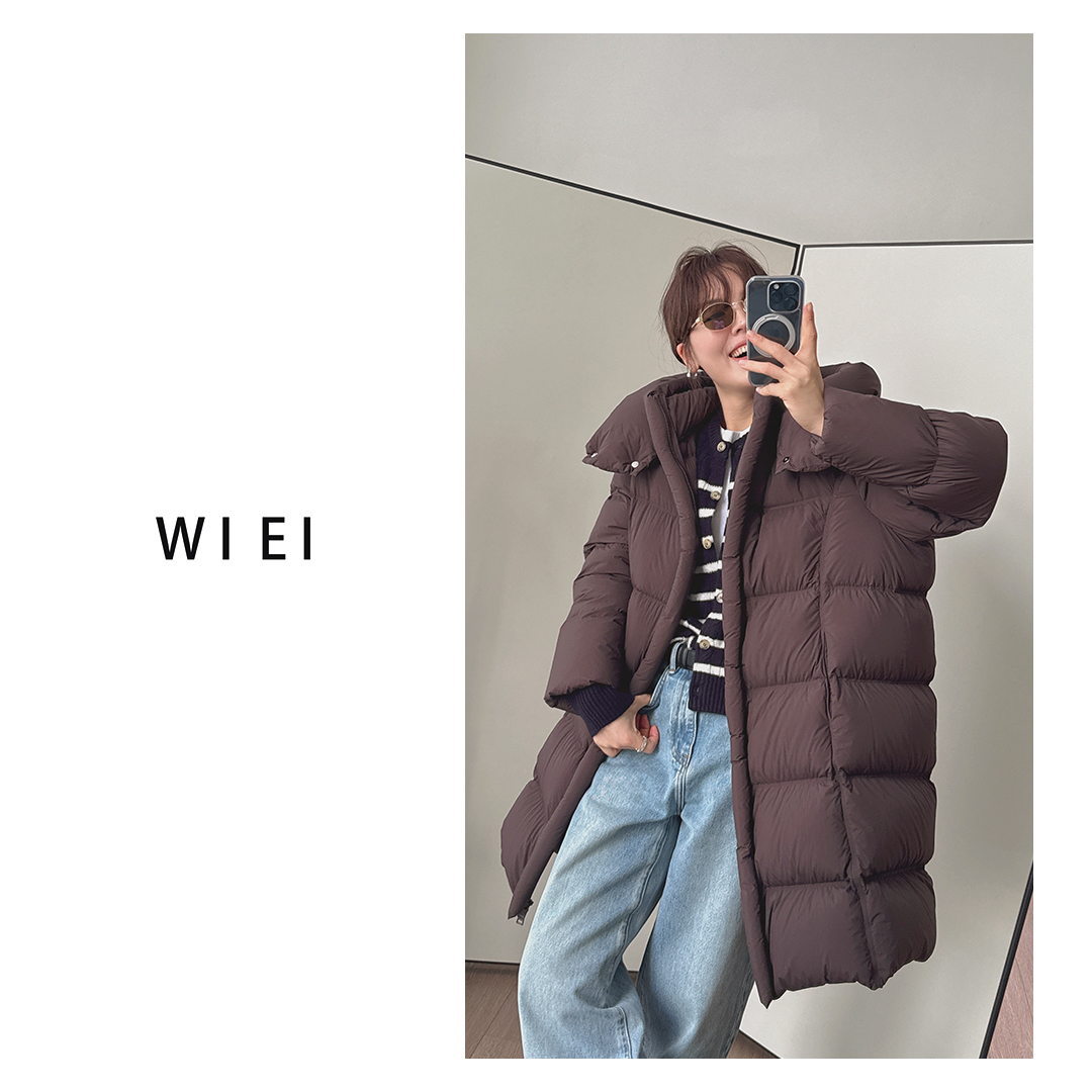 《WI EI》云朵泡泡*匈牙利95霍尔多巴吉 加厚连帽羽绒服W25308039