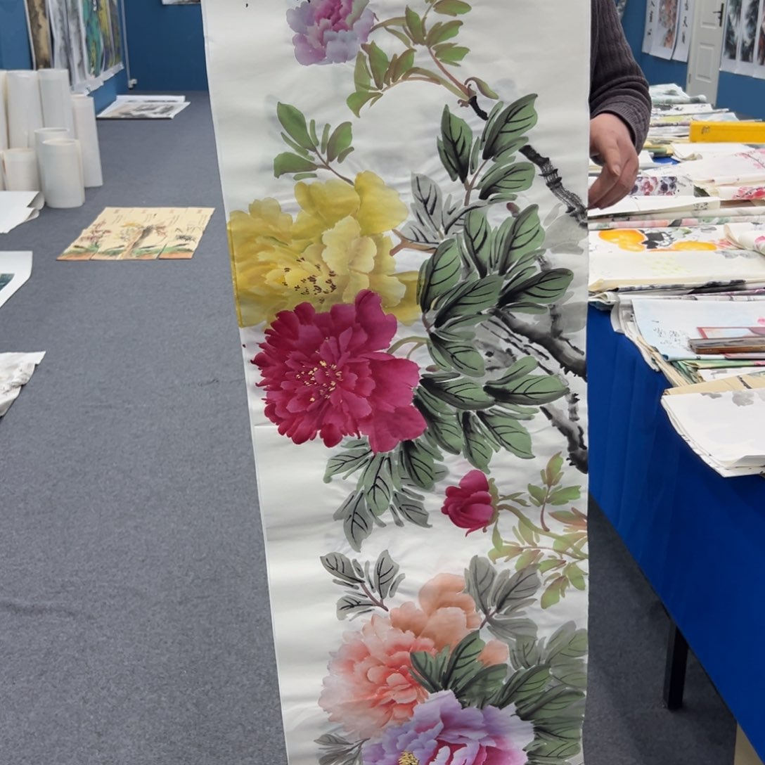 国画宣纸上印的字