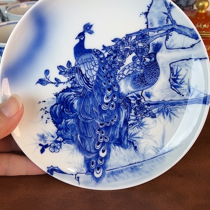 佲***具瓷片景德镇全手工手绘陶瓷