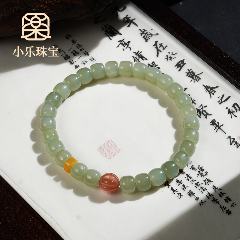 轻奢高品质和田玉单圈民族风女式手链多样性发一-10358