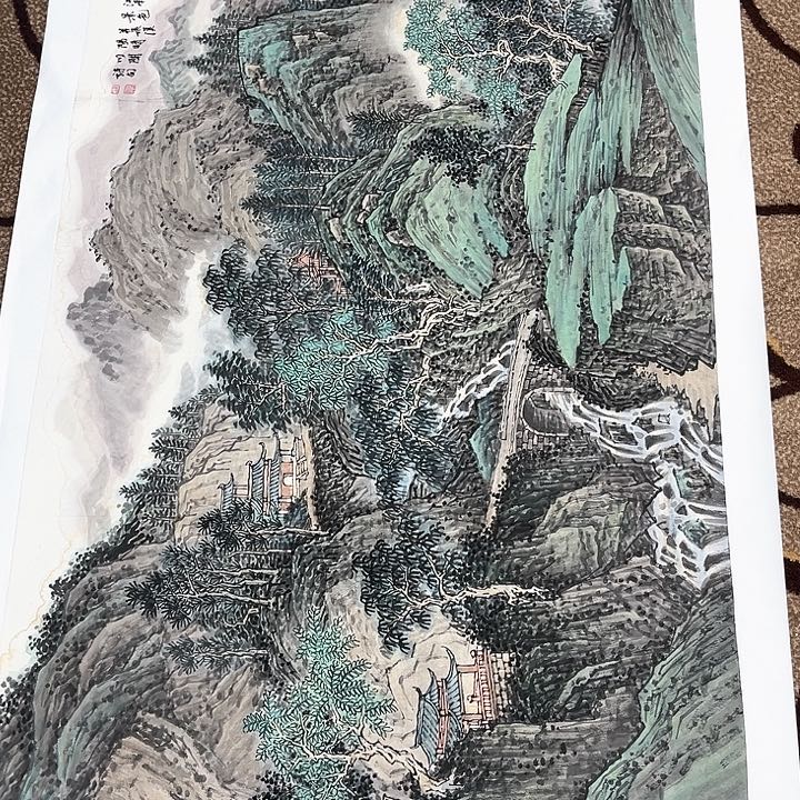 国画咖*四尺整张李楚雄