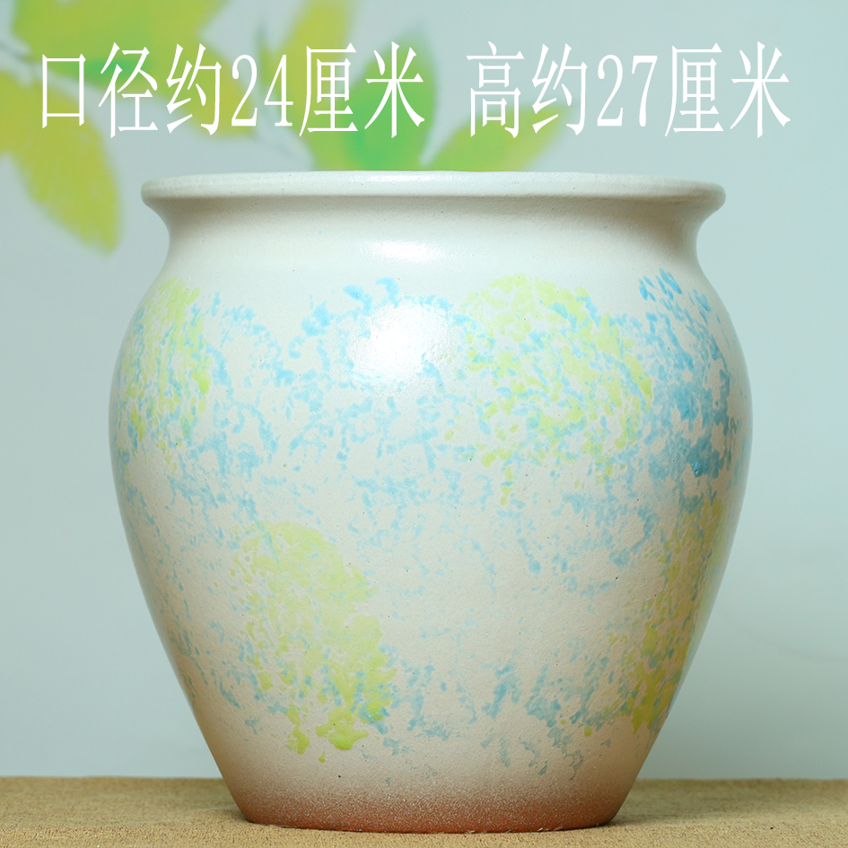 三角梅绿植专用陶罐大口径透气有孔花盆适合多肉兰花等家用盆栽