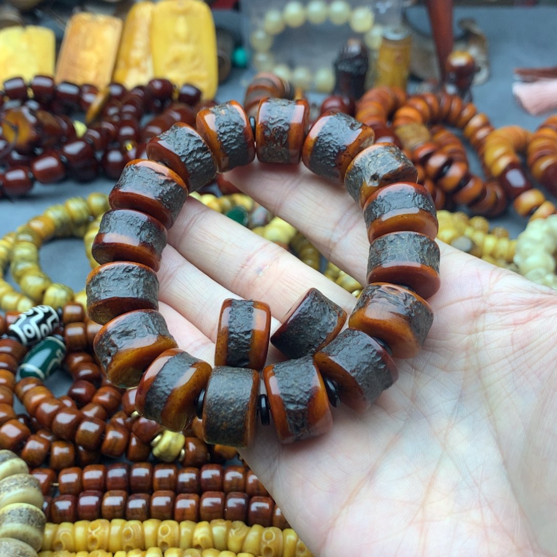 友***长手串/手链牛骨牦牛骨牛嘎手串