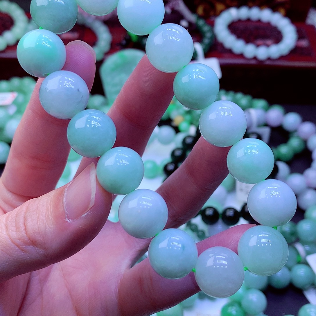 翡翠未镶嵌毛衣链