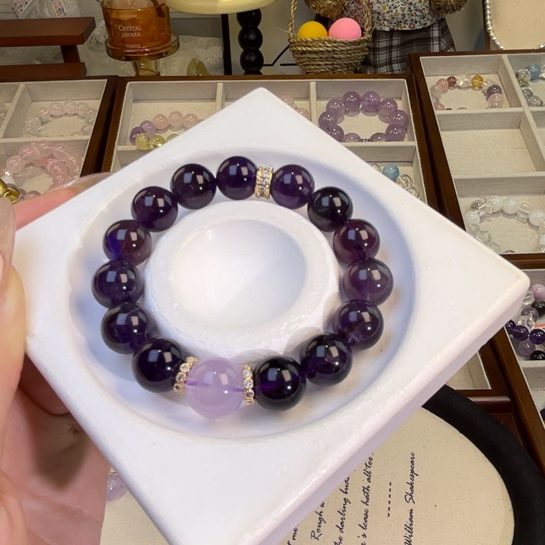 未镶嵌手链水晶乌拉圭