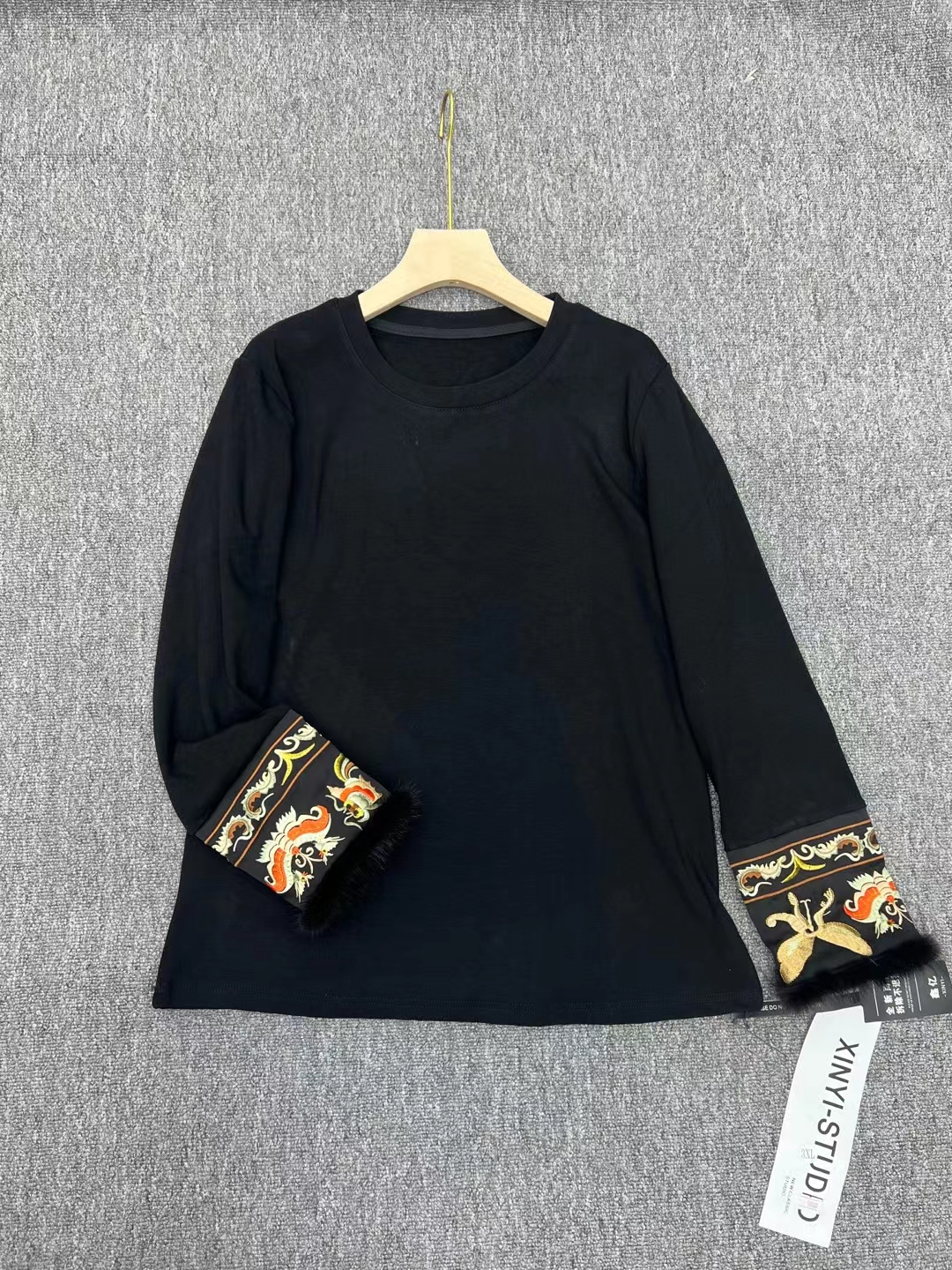 〖猫姐衣橱〗秋冬新款百搭刺绣貂毛马甲搭配神器9800