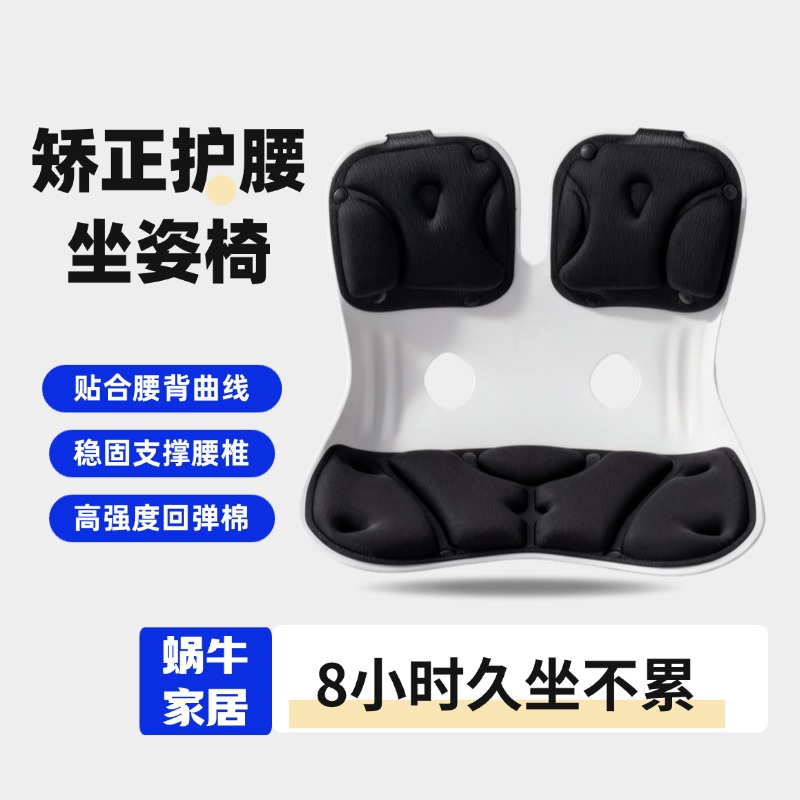 【网红同款】蜗牛护腰垫坐姿椅人体工学靠垫59加大靠背垫护腰