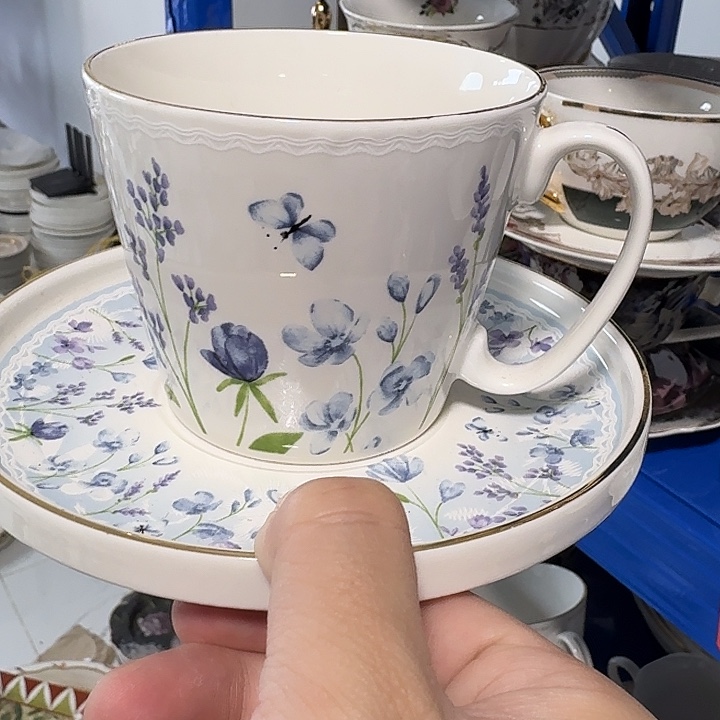 瓷咖啡杯35米两套