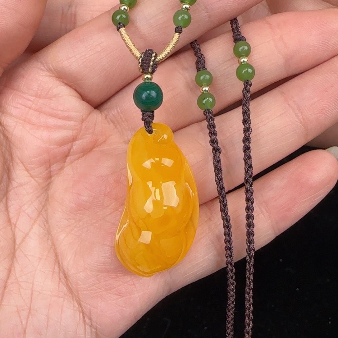 蜜蜡吊坠(赠链)未镶嵌