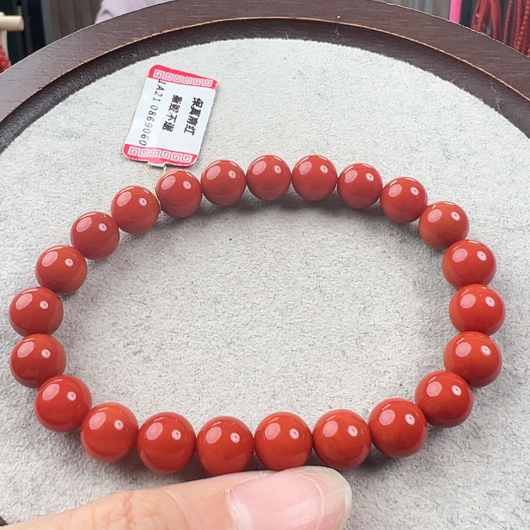 南红玛瑙手串未镶嵌