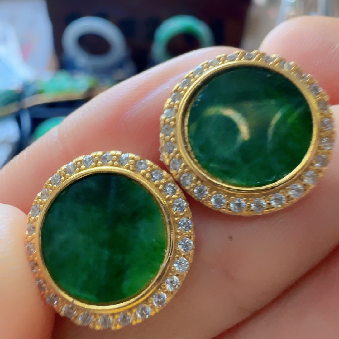 翡翠银S925镶嵌手镯翡翠199