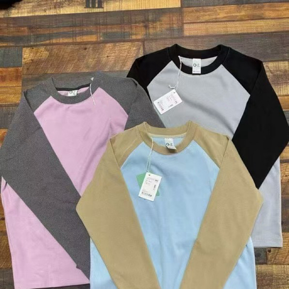 简约百搭长袖圆领T恤