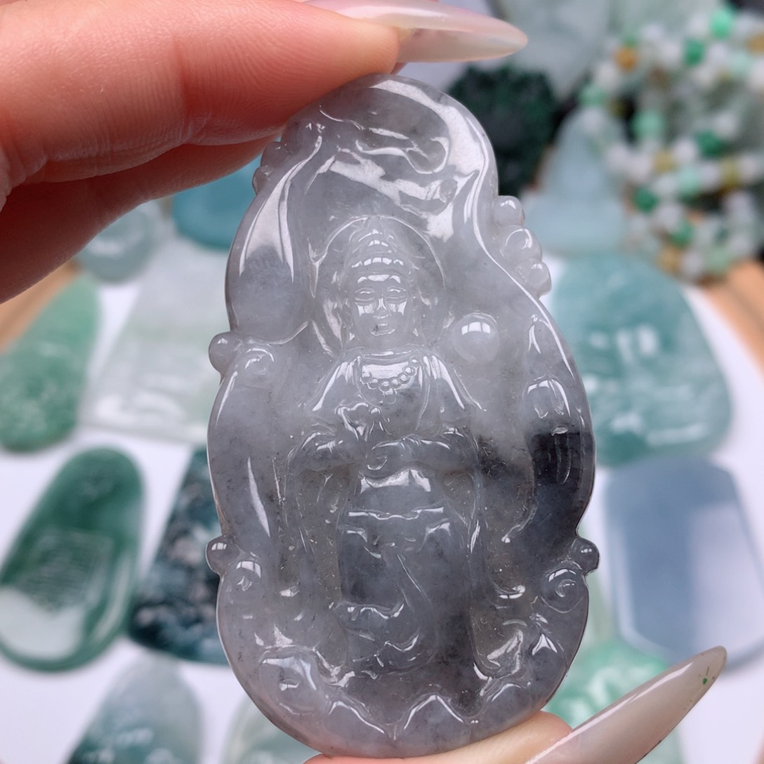 【闪购商品】翡翠颈饰未镶嵌观音