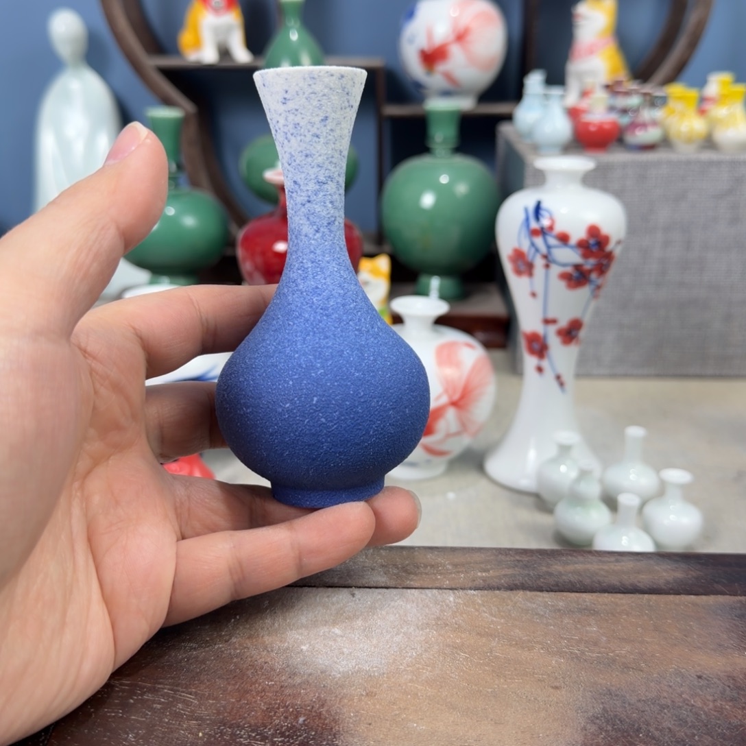 陶瓷手工小花器摆件