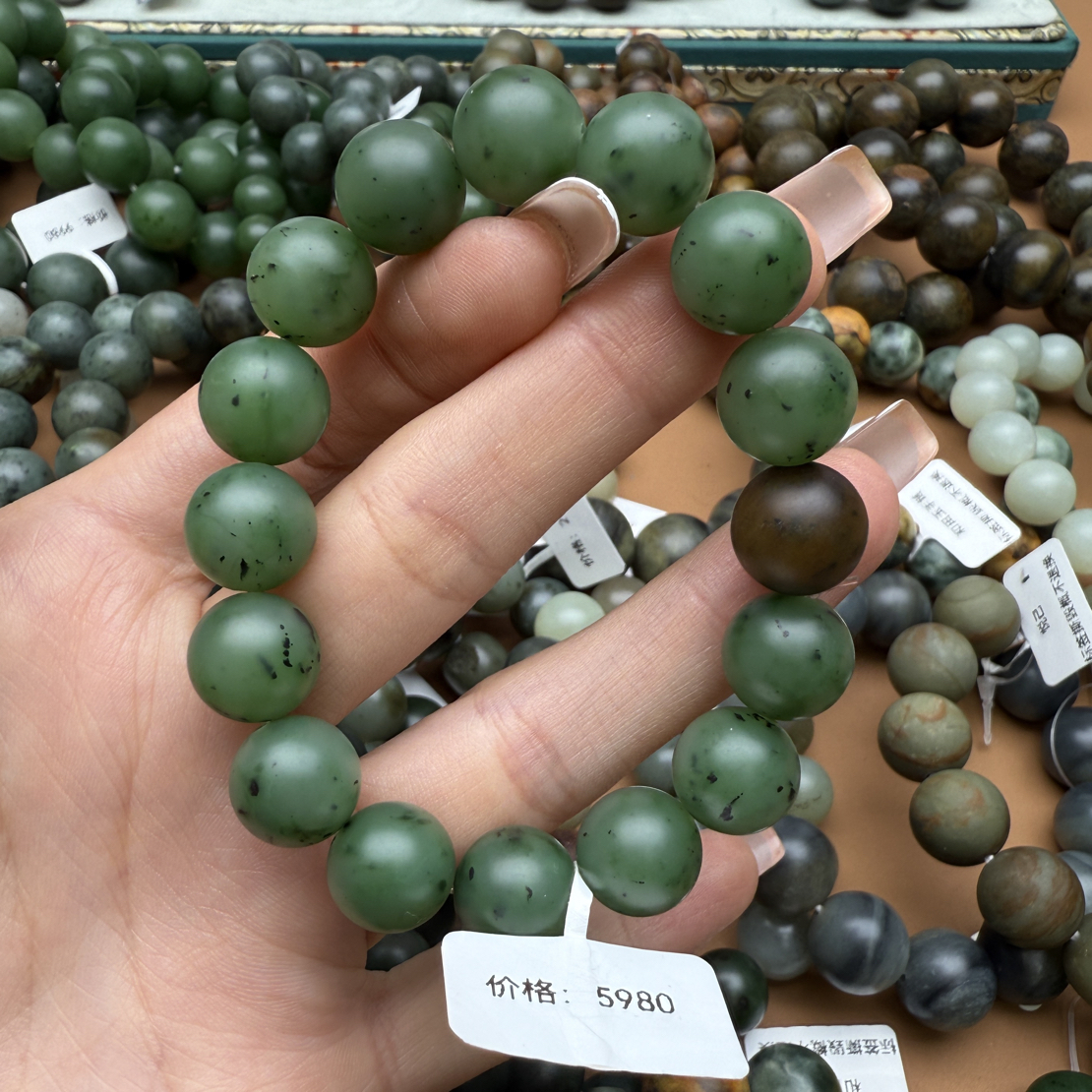 和田玉手串1212z拍一发一