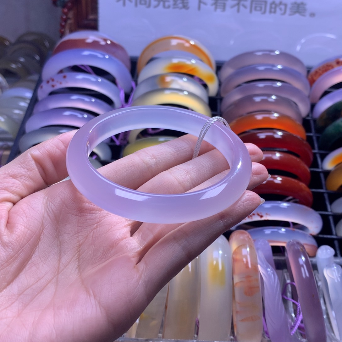 【闪购商品】玛瑙/玉髓手镯未镶嵌祈*