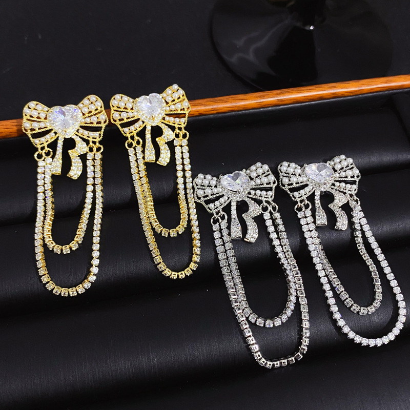 黄铜锆石耳饰 C3走播专用轻奢高级感耳环