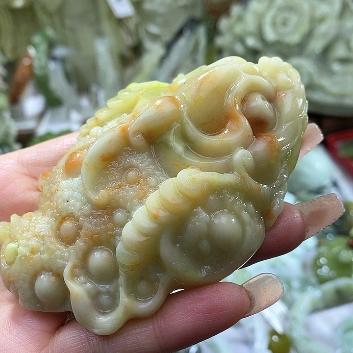 岫玉岫玉手把未镶嵌