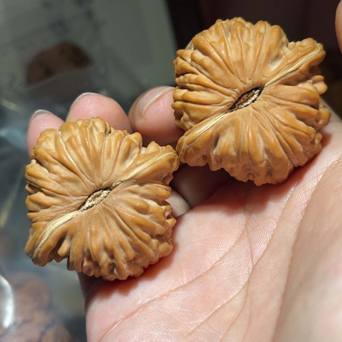 国***喷文玩核桃吊坠43蓟县楼核桃