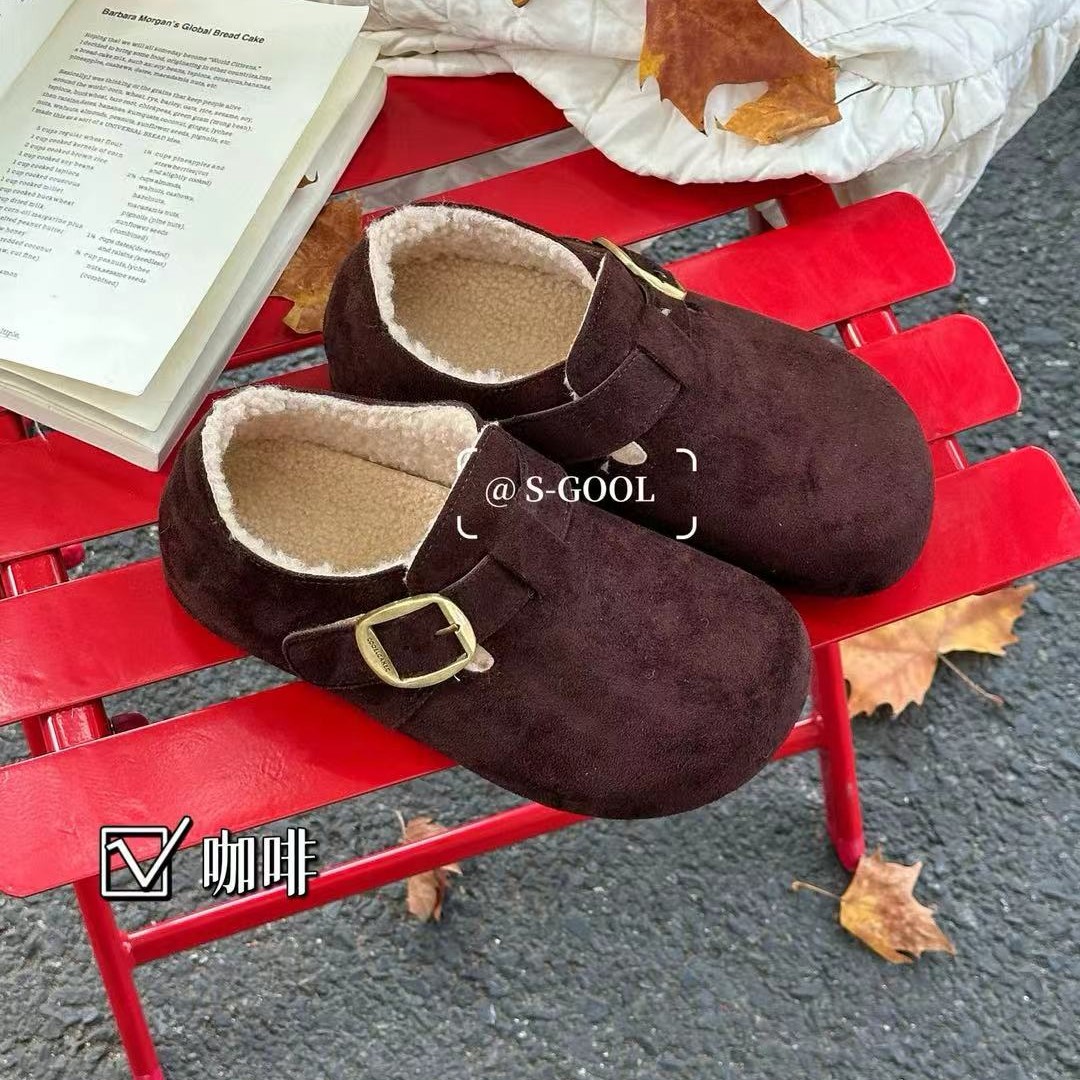【鞋爱】5566001国潮sg女士经典加绒加厚博肯女鞋