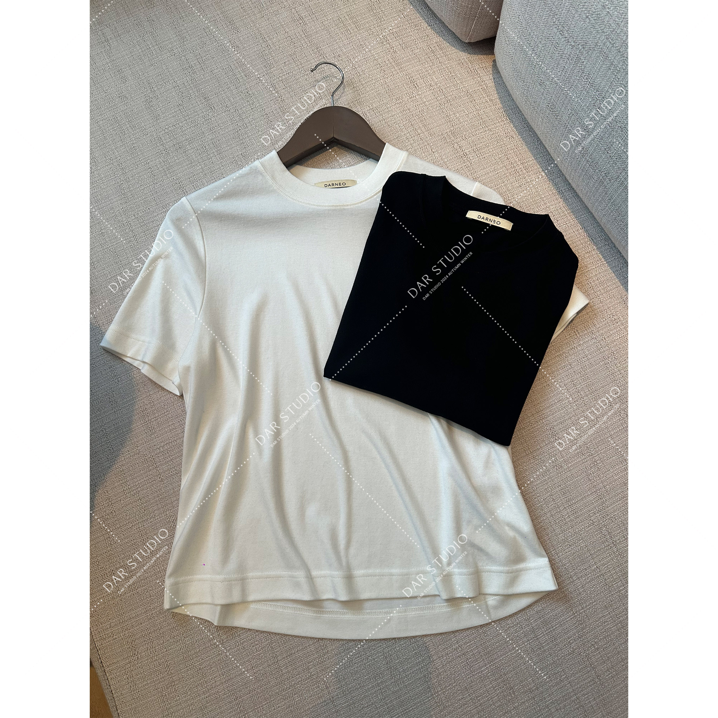 DAR STUDIO 高线系列【延续经典】2025早春圆领简约风短袖T恤13355