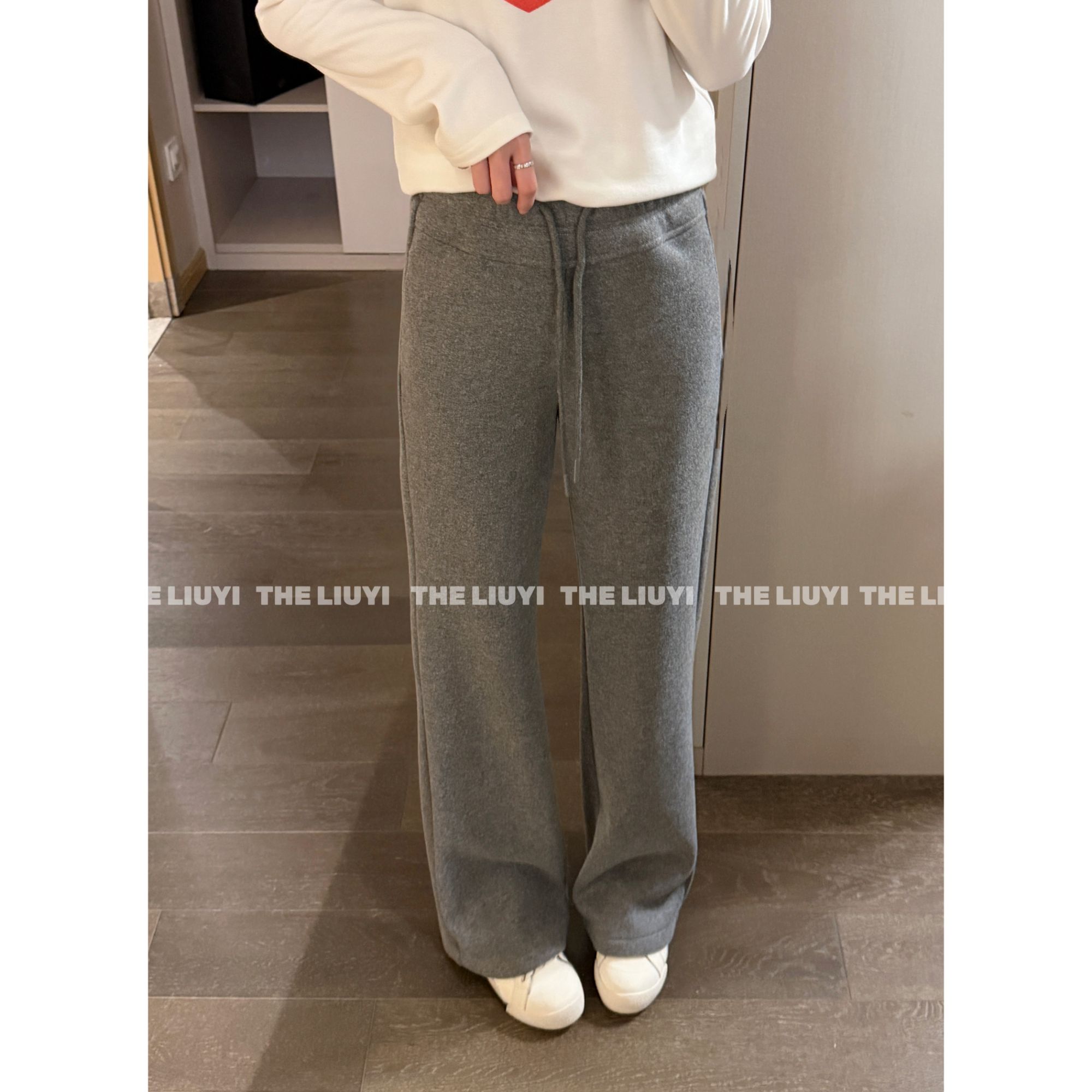【LIUYI】升温裤~冬季加绒加厚微喇显瘦休闲裤510262