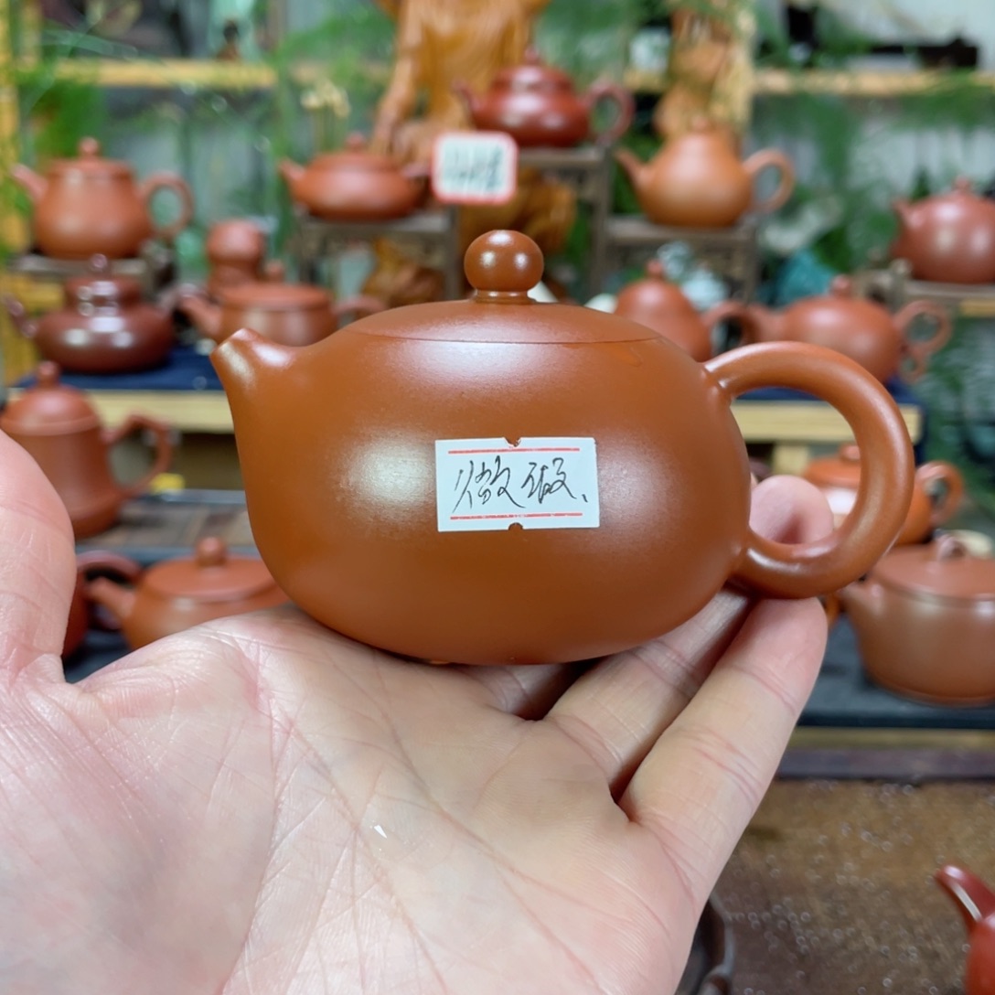 紫砂茶壶潮**元朱泥西施