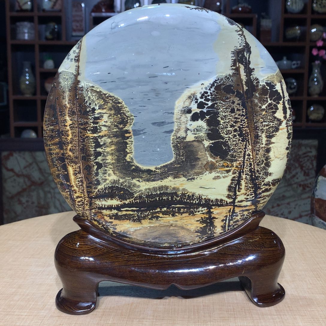 紫砂，广西国画石摆件，收藏观赏