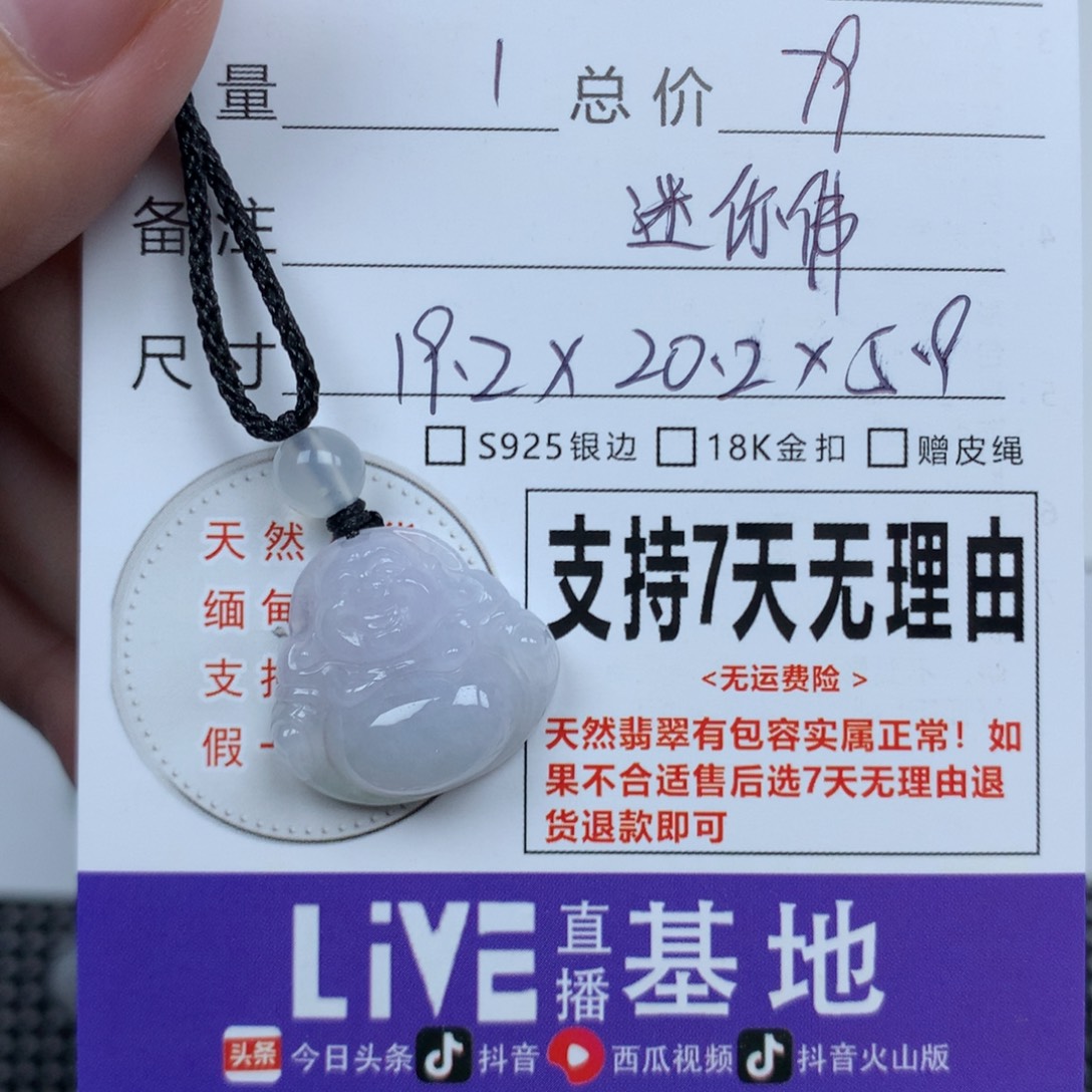 翡翠未镶嵌颈饰天然