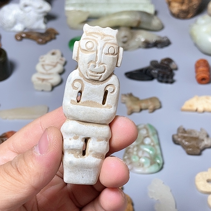 和田玉未镶嵌颈饰43