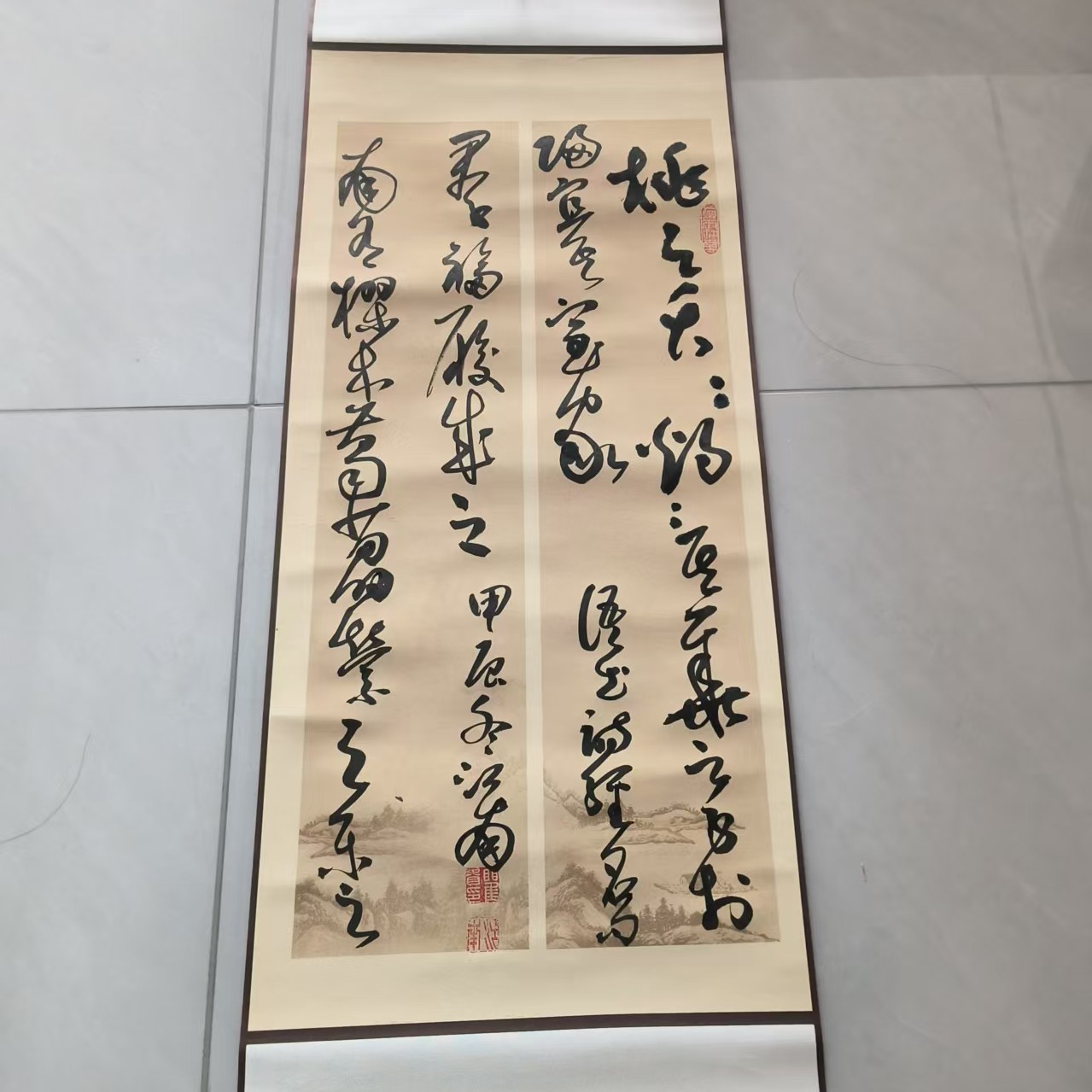 龙门对锦丝绫软装93x32