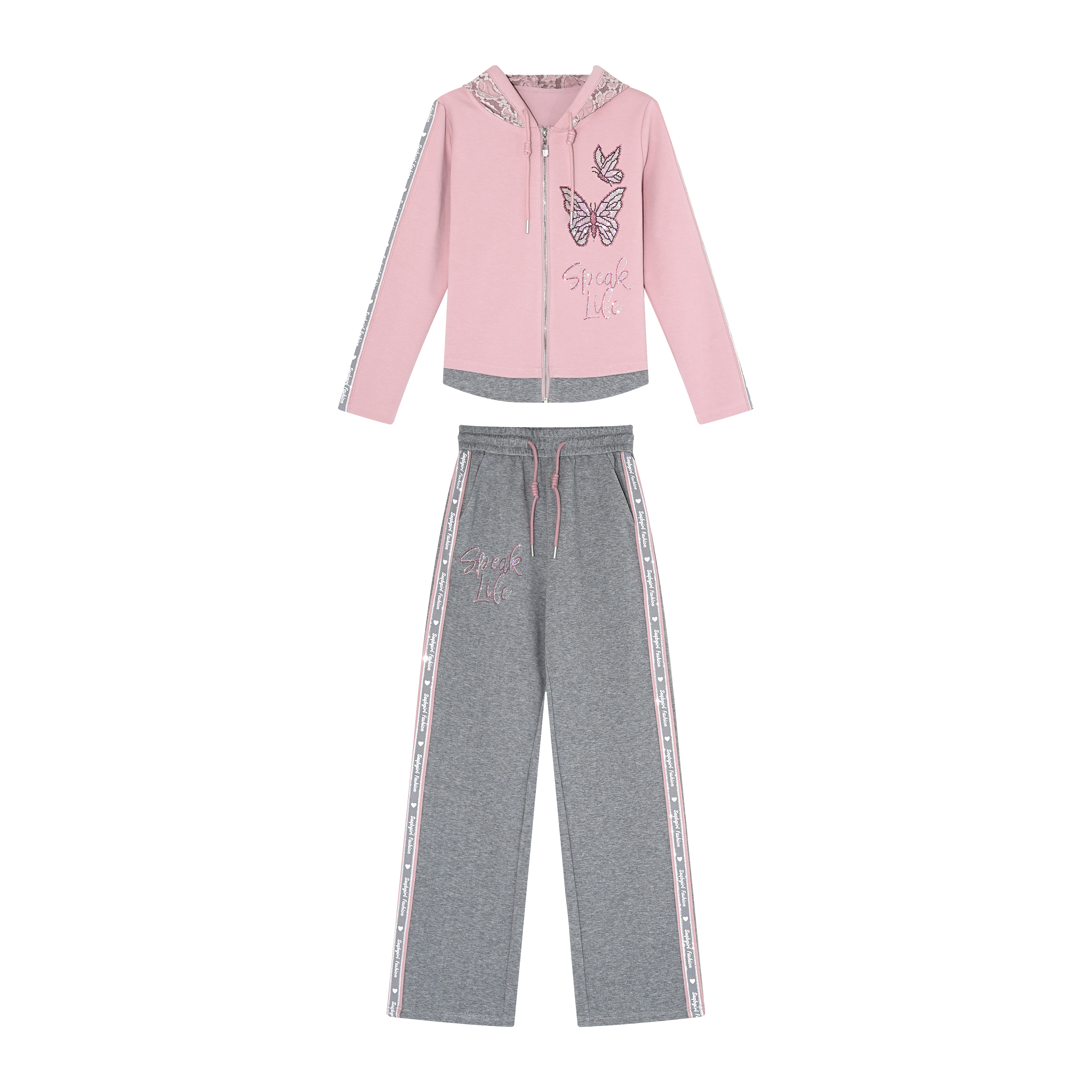 B79689新款洋气百搭休闲套装